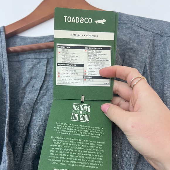 Hemp shorts jumpsuit, with pockets! Never worn. With tags. - Picture 5 of 7